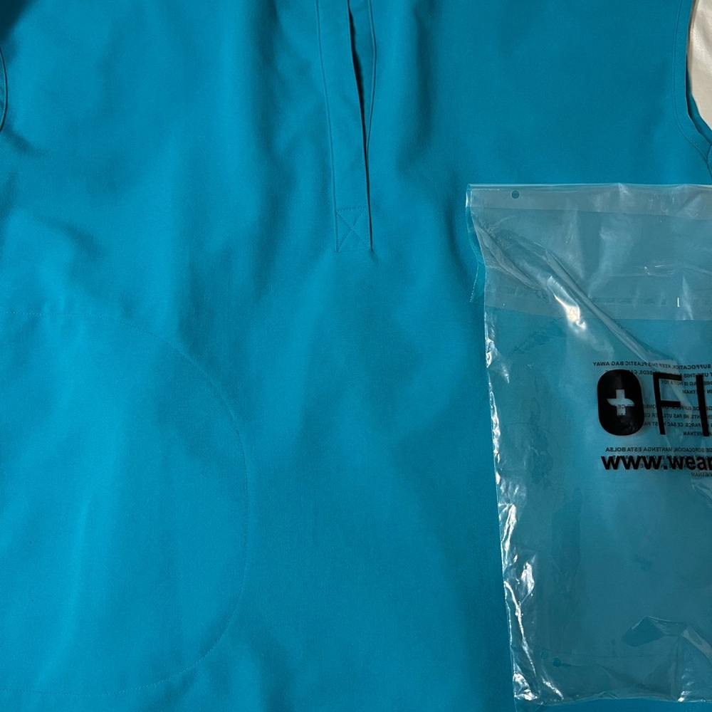 Figs Teal Rafaela Scrub top